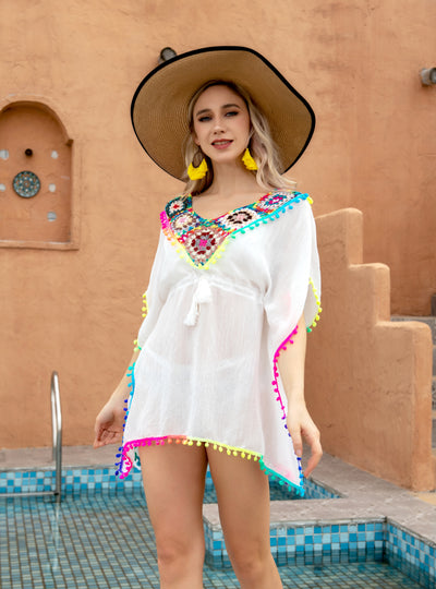 Average Size Retro Cotton Bikini Cover Up