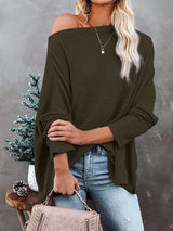 Polyester Pullover Sweater Top