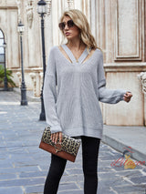 Loose Long-sleeved Pullover Knitted Sweater