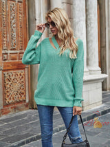 Loose Long-sleeved Pullover Knitted Sweater