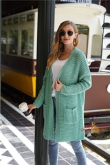 Loose Plus Size Solid Color Sweater Coat