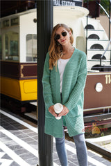 Loose Plus Size Solid Color Sweater Coat