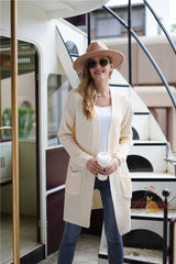 Loose Plus Size Solid Color Sweater Coat