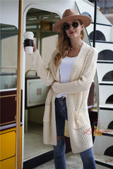 Loose Plus Size Solid Color Sweater Coat