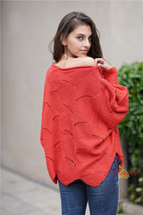 Loose Solid Color Turtleneck Sweater