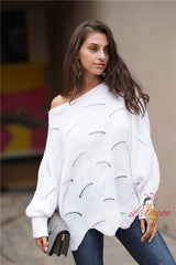 Loose Solid Color Turtleneck Sweater