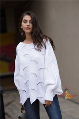 Loose Solid Color Turtleneck Sweater