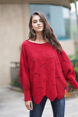 Loose Solid Color Turtleneck Sweater