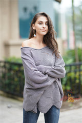 Loose Solid Color Turtleneck Sweater