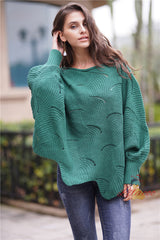 Loose Solid Color Turtleneck Sweater