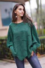 Loose Solid Color Turtleneck Sweater