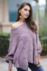Loose Solid Color Turtleneck Sweater