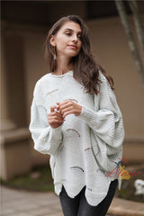 Loose Solid Color Turtleneck Sweater