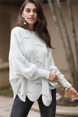 Loose Solid Color Turtleneck Sweater