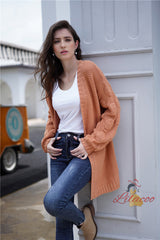 Women Bubble Sleeve Coat Sweater