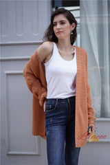Women Bubble Sleeve Coat Sweater