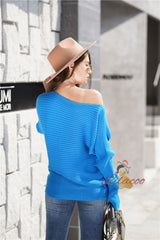 Loose Plus Size Solid Color Sweater