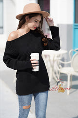Loose Plus Size Solid Color Sweater