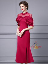 Sexy Fuchsia Beading Mother Of The Bride Dress