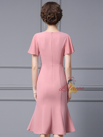 Pink Beading Mother Of The Bride Dress