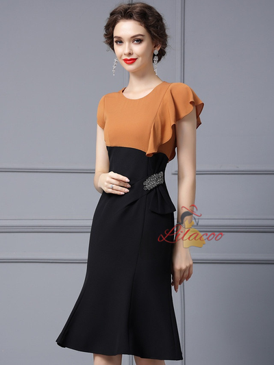 Sheath Beading Mother Of the Brides Dress