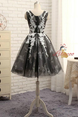 Tulle Lace Appliques Homecoming Dress