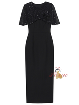 Black Sequins Mother Of The Bride Dress