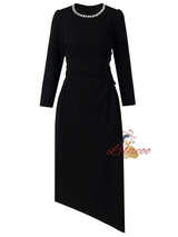 Black Long Sleeve Mother Of The Bride Dress