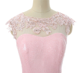 Pink Tulle Sequins Backless Homecoming Dress