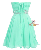 Royal Blue Beading Knee Length Homecoming Dress