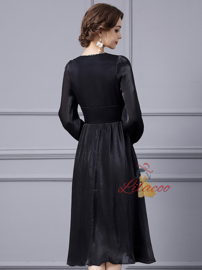 White V-neck Beading Pleats Mother Of The Bride Dress