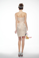 Silver Gray Two Piece Satin Mother Of The Bride Dress