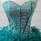 Strapless Beading Sequins Homecoming Dress
