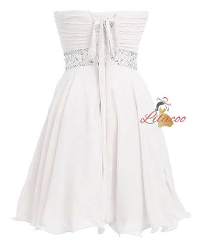 Royal Blue Beading Knee Length Homecoming Dress