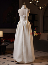 Sexy Ivory Strapless Beading Wedding Dress
