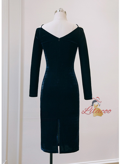 Thin Tube Top Long Sleeves Dress