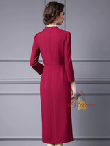 Black Beading Sequins Mother Of The Bride Dress