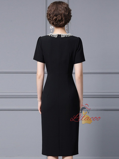 Purple Pearls Mother Of The Bride Dress