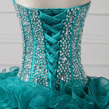 Strapless Beading Sequins Homecoming Dress