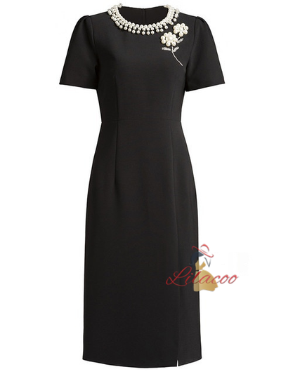 Purple Pearls Mother Of The Bride Dress