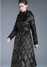 Slim-fit Padded Hooded Down Jacket