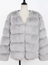 Fur Rabbit Fur Coat With Short Fur Coat In Cross Ditch