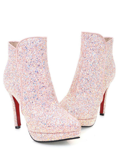 Bling High Heels Wedding Platform Shoes Woman 