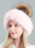 Thickened Rabbit Hair Blended Pearl Knitted Hat
