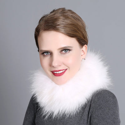 Women Fox Fur Scarf Female Winter