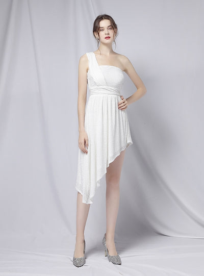 Sexy One Shoulder Sleeveless Dress