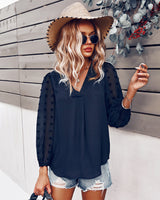 Long Sleeve Casual Shirt Holiday Style