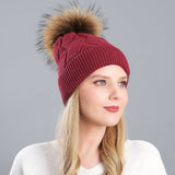 Knitted Cashmere Curling Thickened Hat