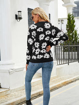 Loose Pullover Flower Sweater