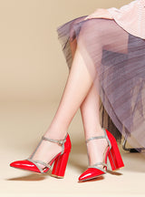 Pointed Toe Shallow Single Shoes High Heels 